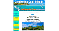 Desktop Screenshot of destination-cook-islands.com