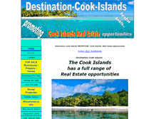 Tablet Screenshot of destination-cook-islands.com